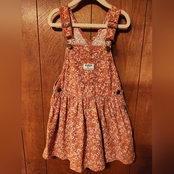 OshKosh B'gosh Other - Genuine OshKosh B'gosh Pink Floral Kids Overalls Jumper, Size 5T, NWT